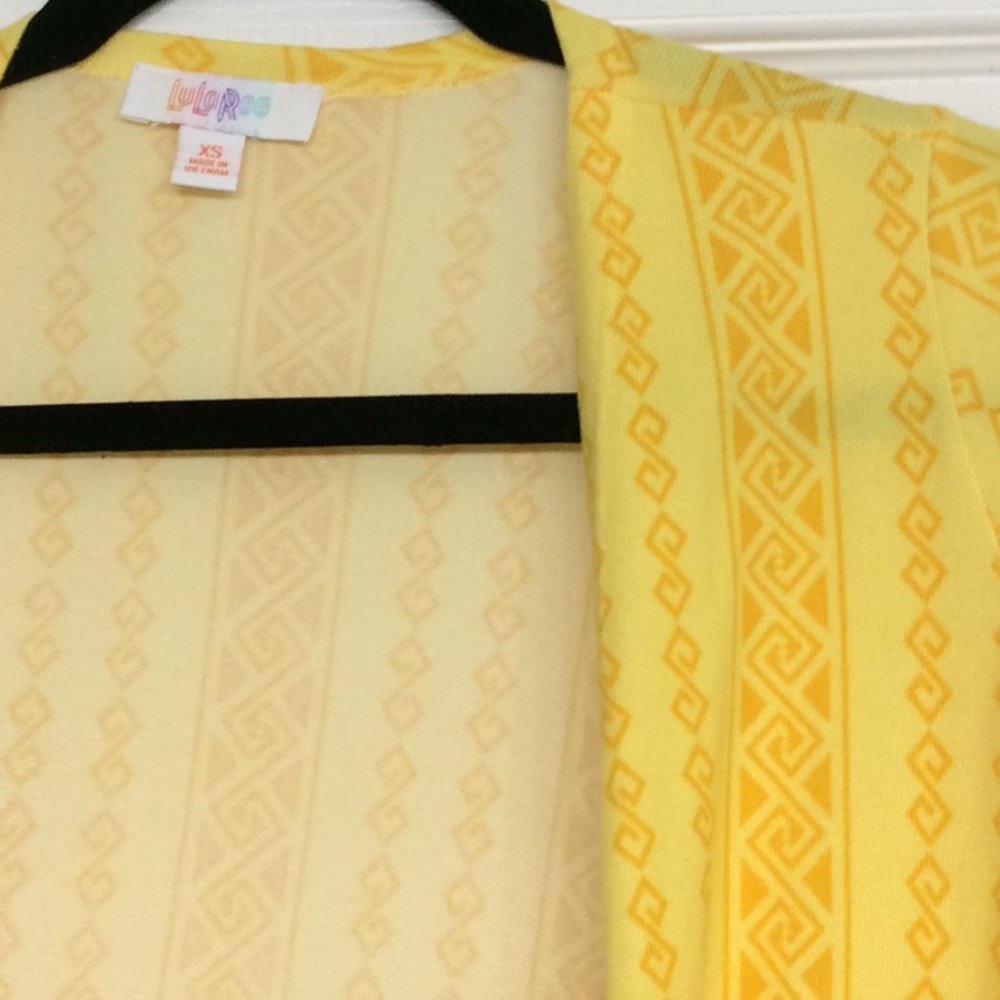 Aztec yellow cardigan